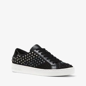 Michael Kors Irving Embellished Mesh Sneakers